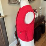 Strut & Bolt  Los Angeles Red Cotton Textured Sweater New Photo 4