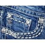 Miss Me  Jeans Womens Size 28 Boot Cut Low Rise Dark Wash Bling Western Cowgirl Photo 4
