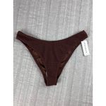 PacSun NWTS Storm Reid x Eco Brown Luna Scrunch High Cut Bikini Bottom Photo 4