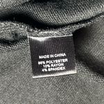 Drew NWT  Black Jersey Knit Crewneck Ruffle Sleeve Blouse Top Shirt Size Medium Photo 4