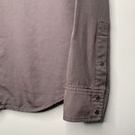 Alexander Wang T by  Taupe Washed Tencel Snap Button Shirt Size XS Photo 4