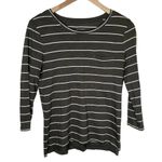 Banana Republic Factory gray striped Malibu tee shirt size small Photo 0