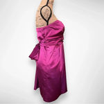 Charlotte Russe CHARLOTTE RUSSE Women's Fushia Satin Strapless Mini Dress 13/14 | GUC Photo 3