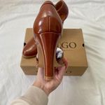Coutgo New in Box Dark Brown Preppy Coquette Mary Jane Ballerina High Heels 8.5 Photo 3