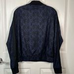 Athleta  Blue Black Snakeskin Brooklyn Bomber Jacket Photo 5