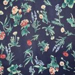 Le lis LE LIS Navy Floral Long Sleeve Tiered Ruffle Trim Mini Shift Dress NWOT Large Photo 8