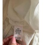 Cloud Ten White Denim Rhinestone Fringe Cuffed High Waisted Shorts Large NEW Photo 8