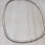 Sterling Silver looks real! , CZ tennis necklace, 24.1g Photo 12