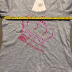 Juicy Couture Grey Y2K Style Crown Long Sleeve Thermal Ribbed Top Women Med NWT Photo 5