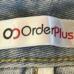 Light Blue Flare Jeans Daisy Flower Pattern NWT Small Size 26 Flat Front Photo 8