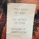 Vintage Cachet Collarless Tapestry Jacket Black Floral Scalloped Button Up Top Size XS Photo 10