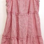 NEW NWT LISA MARIE FERNANDEZ TARGET Plus Size Seersucker Tie Strap Dress Striped Red Photo 0