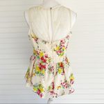 Under Skies Floral Peplum blouse Size Medium Photo 3