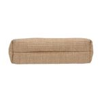 A New Day Women's Straw Puff Clutch in Beige with Gold Chain Strap Photo 5