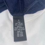 Nwt AGB Solid Chiffon Popover Blouse Necklace size small navy blue top trendy Photo 4