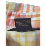 Land’s End Button Up Long Sleeve Spring Colors Orange Yellow Plaid Shirt 2x Photo 6