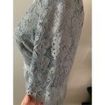 Adrianna Papell  Lace Dress Gown Grey/Grayish Blue Mother of the Bride Size 2 Photo 2