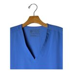 FIGS  Shirt Women Small Blue Casma Three Pocket Short Sleeve Scrub‎ Top Medical Photo 3