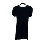 Reformation  Kinglsey Mini Dress Zipper Front Short Sleeve Black‎ Size Small Photo 9