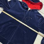 St. John Sport by Marie Gray Navy Blue Velour Zip Hoodie Women’s Size Large Photo 3