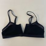 l*space NWOT L* Black Ribbed & Mesh Sadie Bikini Top Photo 4