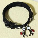 2pcs Couple Cartoon Figure & Heart Charm Bracelet Photo 0