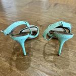 Sam Edelman Women’s Abbott Snakeskin Print High Heel Blue Size 8 Used Girly Photo 2