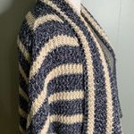 Urban Outfitters Skies Are Blue Blue Cream Striped Chunky Knit Dolman Sleeve Cardigan XS Photo 4
