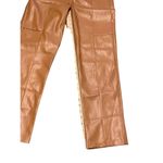 Love Tree NWT Faux Leather Drawstring Elastic Waist Pants Camel L Photo 4