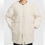 Nike Women's White Faux Fur Coat Photo 0