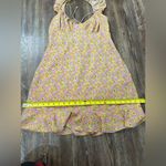 Kiss the Sky Off Shoulder Floral Mini Dress Size Large Cottagecore Garden Party Pink Photo 5