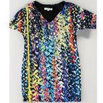 Trina Turk  Dominica multicolor print 3/4 sleeve shift dress 8 Casual Office Photo 15