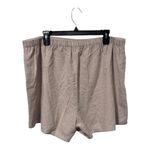 Old Navy NEW High Waist Faux Wrap Linen Blend Mini Skort Size XL Neutral Photo 3