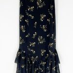 ZARA NWT Tulle Ruffle Floral Maxi Skirt S Photo 3