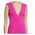 NWT Jay Godfrey Womens‎ Deep V Midi Cocktail Party Dress Sz 10 Fuschia Pink Photo 1