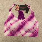 No Boundaries Junior’s Bonded Racerback Tie Dye Bralette Photo 2