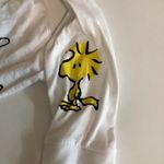 Peanuts Size Large Long Sleeve Cropped White T Photo 2