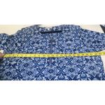 Croft & Barrow  Women's Size XL Blue 3/4 Sleeves Geometric Polyester Top Career Photo 8