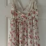 Tiered Floral Mini Dress White Photo 4