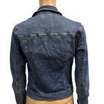 Refuge  Stretch Denim Button Up 4 Pocket Blue Jean Jacket Womens Medium Photo 3