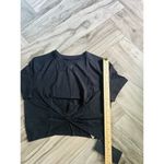 Alphalete  Woman’s Premium Wrop SS Crop - Black, Size Small Photo 5