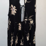 Black Floral Dress Mini Size M Photo 0