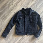 Distressed Black Jean Jacket Size L Photo 0