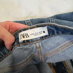 ZARA  High Rise Straight Leg Crop Jeans Photo 5