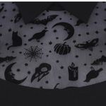 Collectif 50s Wednesday Magic Mesh Pencil Dress in Black Size XS Photo 6