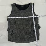 Dress Barn Collection  Women's Black/Sparkle Blouse Sleeveless Size 14w Photo 4