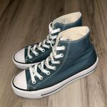 Converse Blue and White Platform Sneakers Photo 2