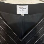 Ella Donna by Ann Taylor Black & White Beaded Sleeveless Blouse 42 Euro Formal Photo 5