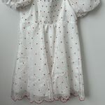 Hill House  The Matilda Mini Dress in Cherry Organza Dot Size: L Photo 8