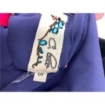 C. Luce Short Cold Shoulder Tie Waist Cut Out Back Mini Dress Blue Size Small Photo 5